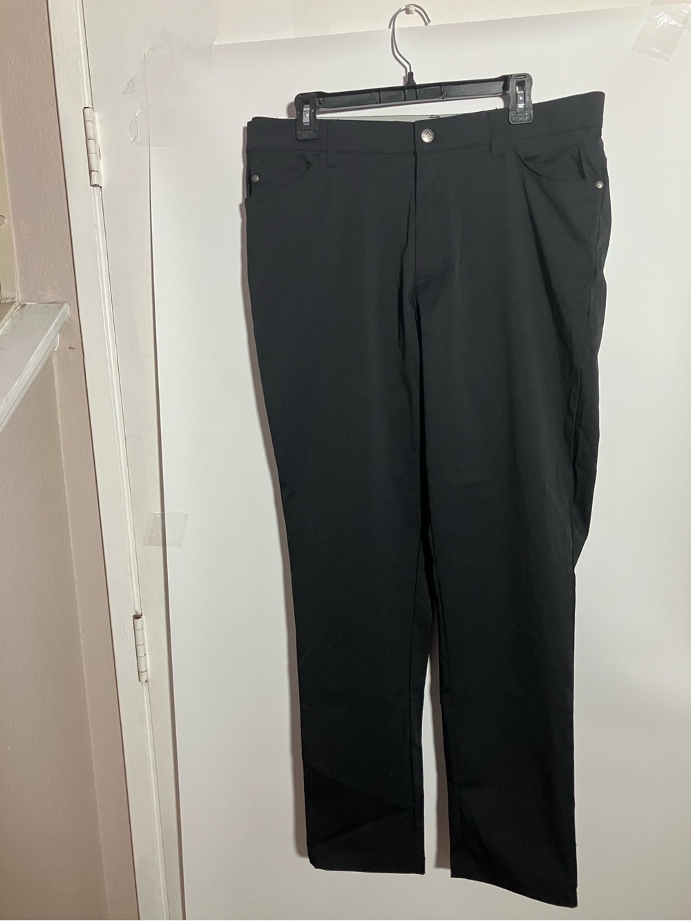 adidas Black Shorts with Light Gray Waistband